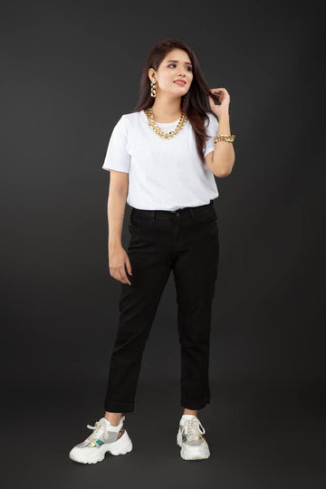 Malta Pure Black Denim Jeans